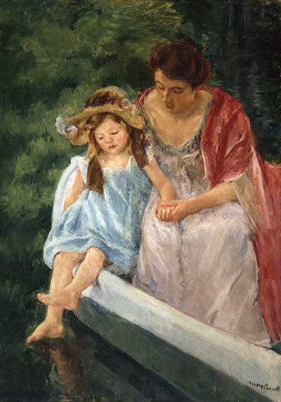 Mutter und Kind im Boot von Mary Cassatt